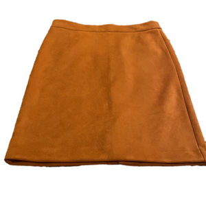 Ann Taylor Suede Brown Camel A line skirt